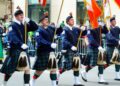 NYC St. Patrick's Day parade guide showing crowds along Fifth Avenue celebrating Irish heritage event