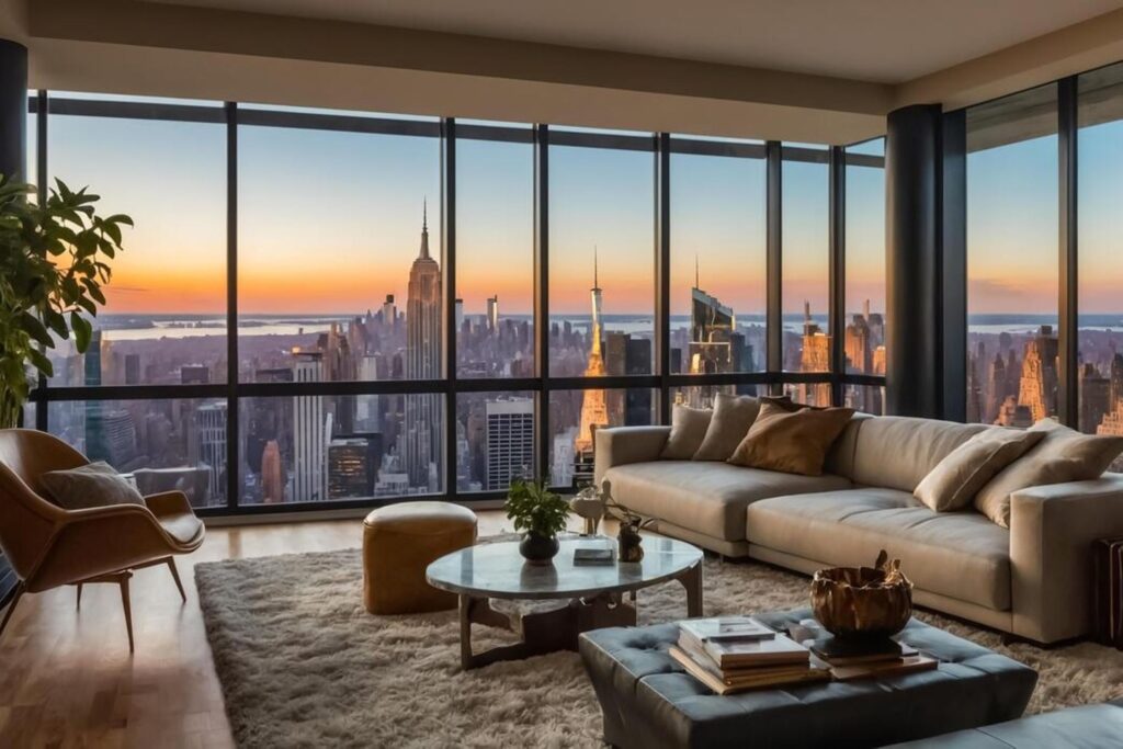 Real estate investment property in NYC showing modern residential building and apartment opportunities