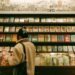 A young child browsing picture books at one of the best children's bookstores in NYC, surrounded by colorful shelves.