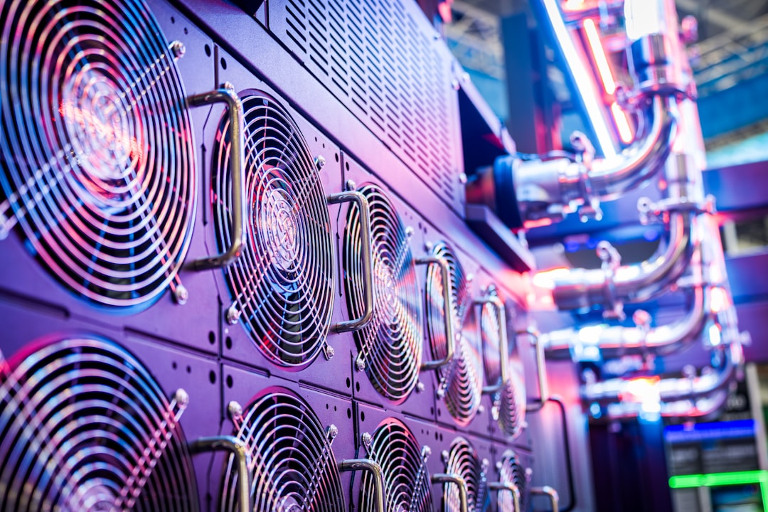 Rows of servers in a large data center illustrating New York data center moratorium regulations, max 100 chars