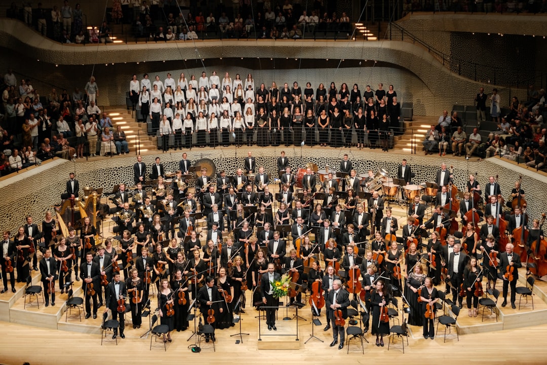 A violinist performs a Mozart violin concerto during the Mostly Mozart Festival season at Lincoln Center